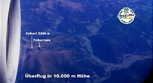 Vergrößern / Details: Überflug in 10.000 m Höhe
